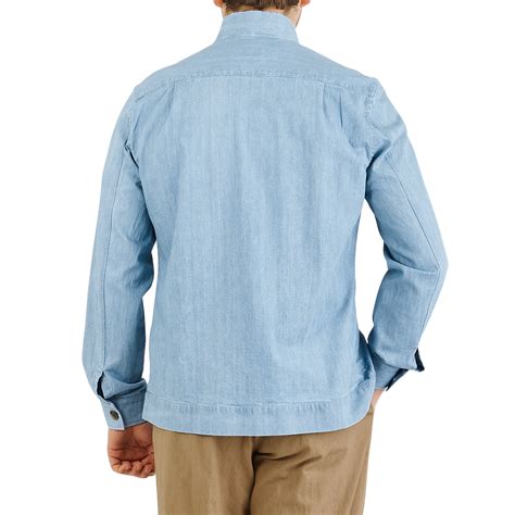 Overshirt Blue Cotton Denim .